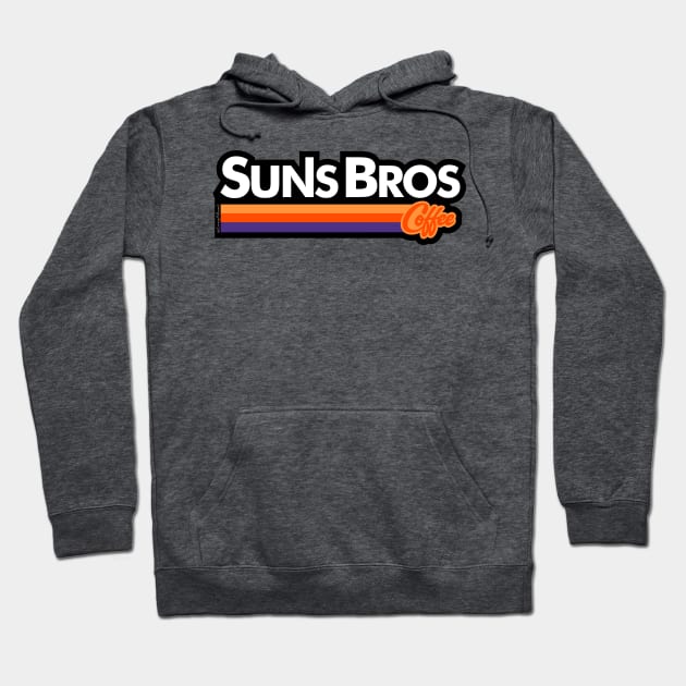 Phoenix Suns Dutch Bros Coffee - Dark Hoodie by CraigAhamil